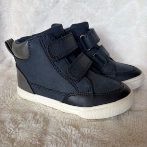 Cat & Jack Toddler Boys' Xavier High Top Sneakers | Navy/Grey | Size 7